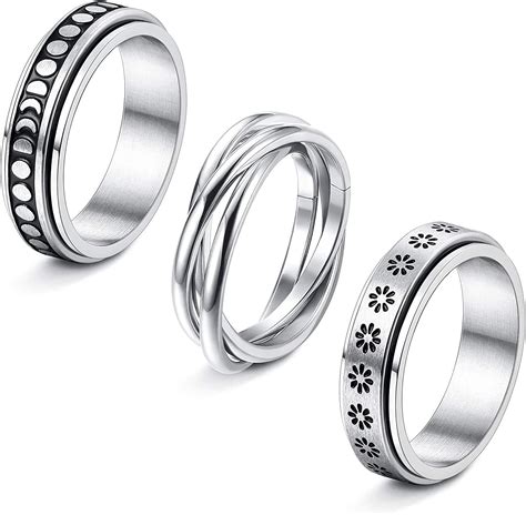 fidget rings for adults|high quality spinner rings.